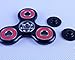 Tri-Spinner Fidget Toy Ceramic Bearing EDC Focus Toy for Killing Time Stress Reducer (Black+red)