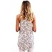 WLLW Women Crew Neck Sleeveless Floral Print Shirt Tops Tee Tanks Camis (US L, Pink)