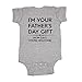 LOL Baby! I'm Your Father's Day Gift Mom Says You're Welcome Baby Bodysuit