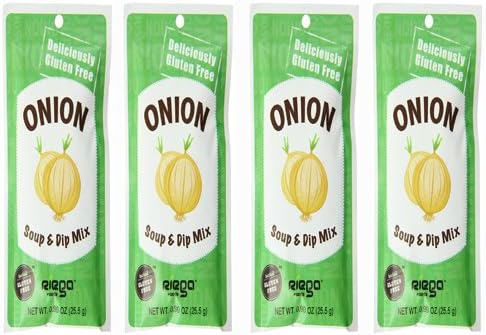 RIEGA FOODS | Gluten Free Soup& Dip Mix-Onion .9 Oz[4 PACK]