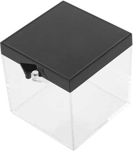 Lot De 2 Boîtes De Présentation En Plastique Transparent Amosfun - 5,1 Cm Cube, Pour Collection Minéraux Et Cristaux, Anti-rayure