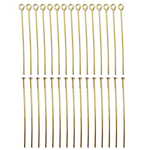 TOAOB Jewelery Making Starter Kits Gold Jump Ring Head Pins Eye Pins Earring Hook Findings