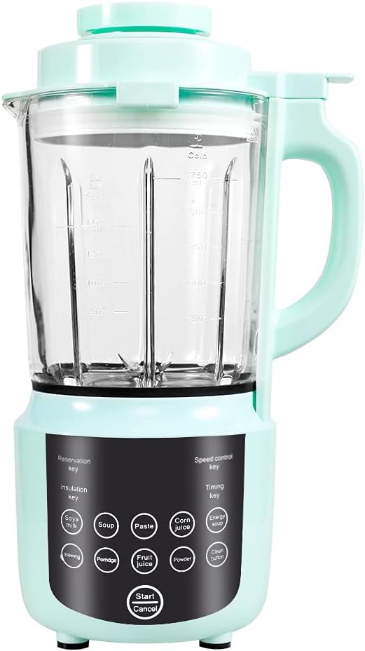 Hiking bear Blender and Food Processor Combo Stainless Steel 59 Oz Hot and Cold Blenders for Kitchen 1000W