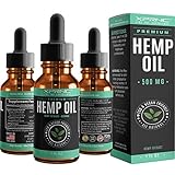 XPRNC Hemp Oil Extract - Full Spectrum Organic Supplement with Omega 3 6 9 - Relieves Stress, Anxiety and Depression - Promote Sleep, Pain Relief and Clarity - Antioxidant and Anti Aging - Mint Flavor