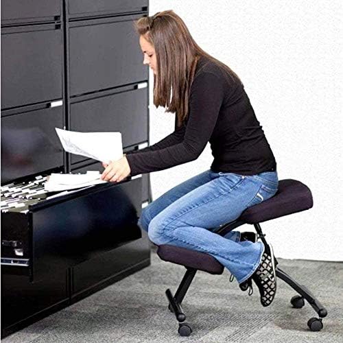 Qxf D Dz Chaise Ergonomique Professionnelle Reglable A Genoux Sans Dossier Pour La Maison Le Bureau