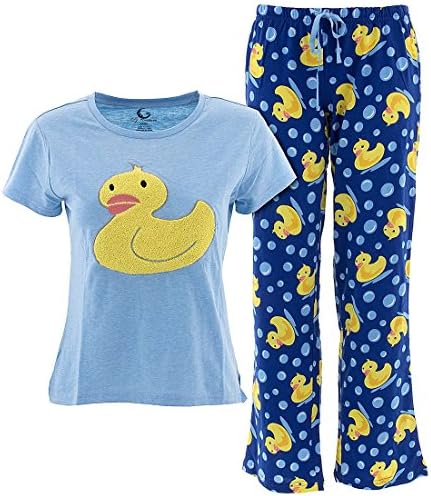 PJ Couture Women's Rubber Ducky Pajamas M