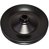 A-Team Performance Steel Keyway Power Steering Pump Pulley - Durable Steel Construction - Compatible With 1955-72 GM SBC/BBC &amp; Ford SBF for GM Type 2 Power Steering Pump Pulley