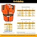 KwikSafety |Charlotte, NC| OFFICIAL Class 2 ANSI Hi Vis Safety Vest Orange L/XL