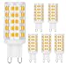 BALDER Dimmable G9 6W LED Bulb, 60W Halogen Bulb Replacement, Warm White 3000K, Bi Pin,6-Pack
