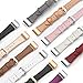 Simpeak Compatible for Fitbit Charge 2 Leather band, Genuine Leather Replacement Strap Band for Fit bit charge 2 Wristband Accessories for Fitbit Charge 2 Smart Watch,Dark brown Band/Rose gold Adaptor