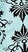 Flirty Aprons Aqua Damask Oven Mitt