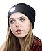 NYFASHION101 LED Hands Free Light Winter Cable Knit Cuff Beanie Hat, Black