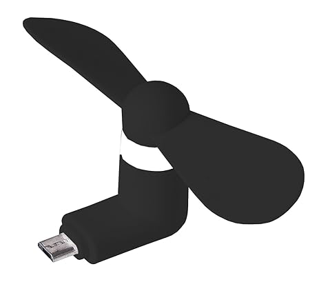 MyGadget Micro USB Ventilator - Anschluss für Smartphones - für OTG fähige Android Handys u.a. Samsung S7, S6, Edge HTC, Sony