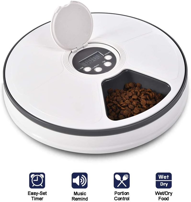 XIAPIA Automatic Pet Feeder with Timer for Cats & Dogs