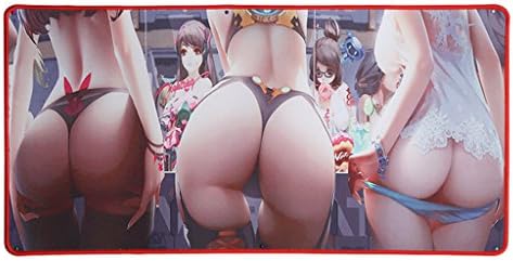 ComeEasy Large Szie Mouse Pad, Cartoon Pretty Girls Sexy Hips Pattern Non-Skid Rubber Smooth Surface Mat for Gaming Computer Office Home (1#)
