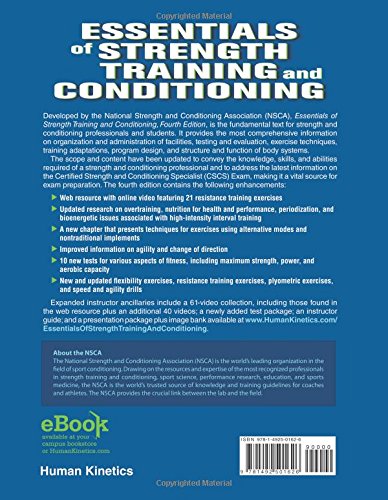 Essentials Of Strength Training And Conditioning 4th