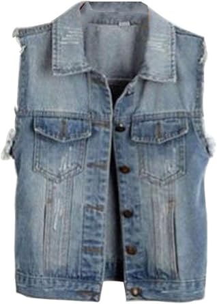 punk jean vest