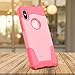Protective iPhone X Case, Wrestler Military Grade Drop Protection iPhone 10 Case Two Piece Thin Hybrid Phone Cover with Reinforced Corners for iPhone X (Coral Pink/Rose Pink)
