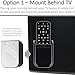 TotalMount Universal Remote Control Holder - Medium (Black)