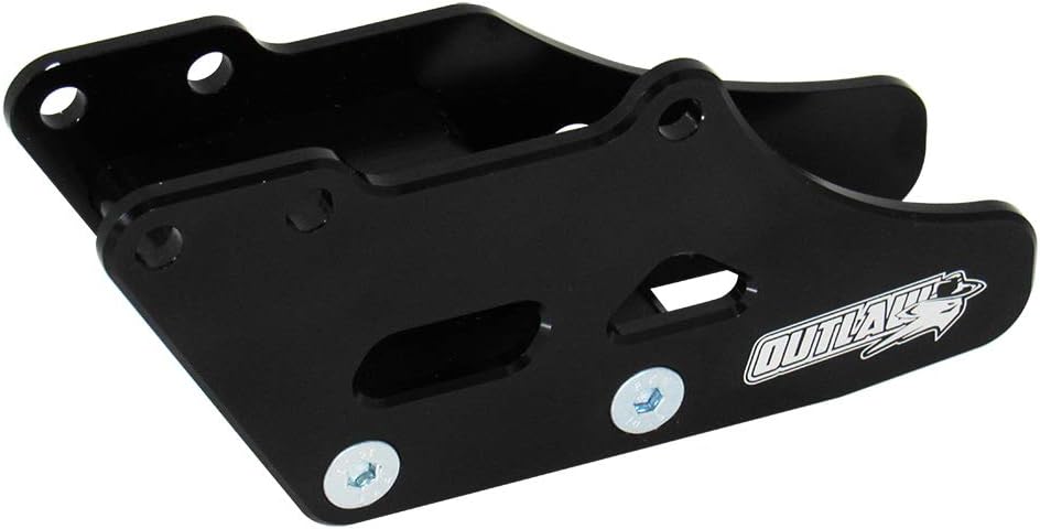 Outlaw Racing OR2797Bk Black Rear Aluminum Chain Guide Slider Guard Compatible with Honda CRF250R 07-15 Swingarm Protector Guard