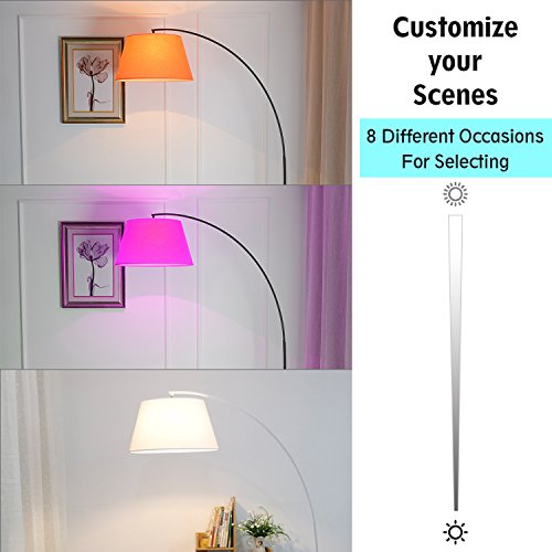 Smart WiFi Bulb, E27 7W LED Light Wireless Smartphone Remote Control, RGB-W Multi Color(2700-6400K)Dimmable Lighting No Hub Required (Compatible with Amazon Alexa, Google Home)