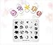 Rolabling 4 Pcs Nail Art Stamping Plate Set Spring Flower Nature Series Image Plates Nail Art Polish Stamping Template Manicure Tools (009)