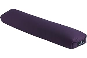 Hugger Mugger Pranayama Yoga Bolster - Very Firm, use Under Length of Spine for Deeper Breathing or Under Ankles, Handmade in The USA