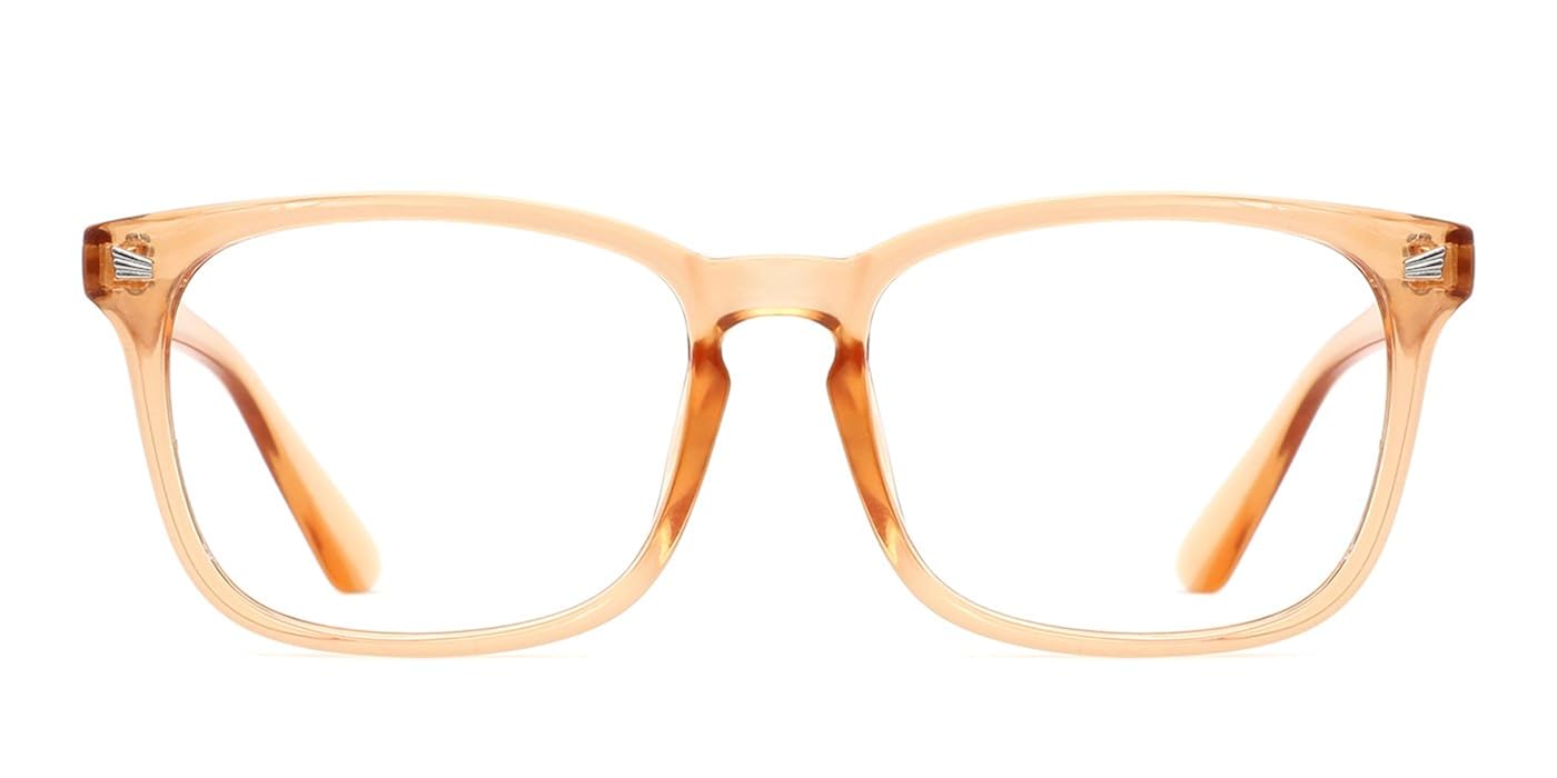 TIJN Unisex Stylish Square Non-Prescription Eyeglasses Glasses Clear