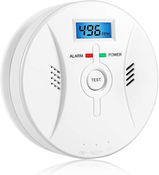Combination Smoke And Carbon Monoxide Detector Alarm Digital