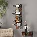 SEI Furniture Adriano Wall Mount Storage Wine Rack, 7.5 x 7.25 x 25 inches, Multicolor