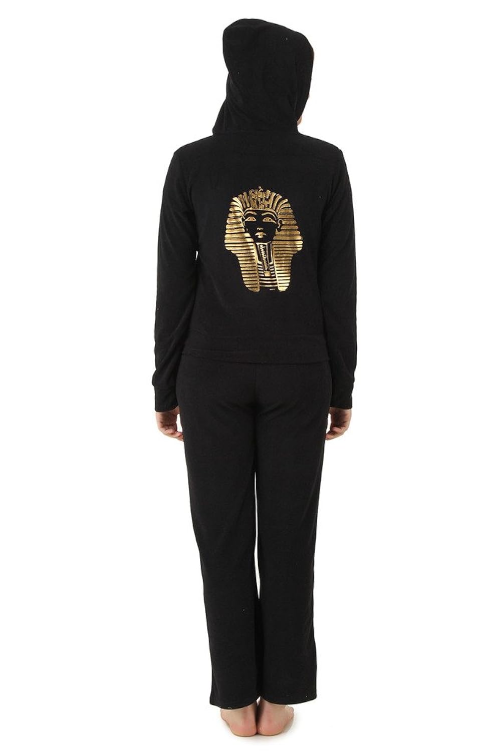 pharaoh print winter tracksuit (black)