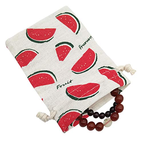 60-Pcs-Burlap-Bags-with-Drawstring-5-X-7-Wedding-Party-Gift-Bags-Jewellery-Bags-Watermelon