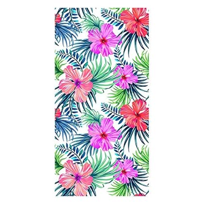Serviette De Bain Serviette De Plage 70 150cm Fleurs