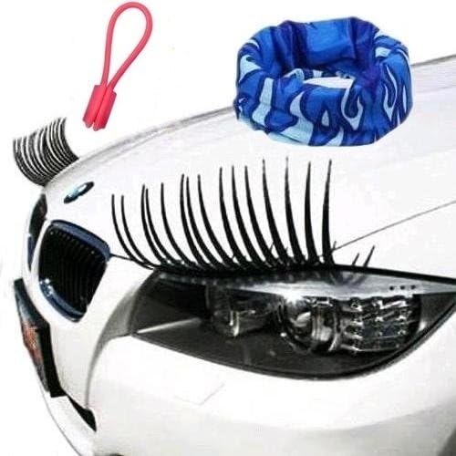 Amazon 車ヘッドライト用まつ毛 自動車用つけまつ毛 ３dステッカー 左右１セット 自動車用装飾シール 車 カー用品 アウトドア用フェイスマスク イヤホンケーブルクリップ付 セット ステッカー デカール 車 バイク