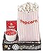 Red and White Striped Paper Popcorn 24 Bags - Bonus 1 Movie Night Snack Tray (Plus Party Planning Checklist by Mikes Super Store)