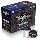 Schaffhauser - 100% Ultra-Premium Wood Fire Roasted for Extra Smoothness, 24 Count-Single Serve Coffee Pods, Made in Italy, Compatible with K-Cups 1.0 & 2.0 Brewers
