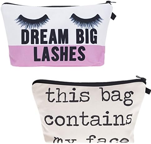 3D Printed Small Cosmetic Bag Accessories MakeUp Bags Travel Organizer Storage Brush Holder Cosmetics (eyelashes+face)