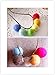 YCT Hand-felted Wool Balls - 100 Pure Wool Beads 10mm Mixed Colors