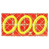 LingAo Mini 8 Panels 3 Rings Red Magic Folding Puzzle Cube Twisty