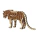Paper Maker DIY 3D Puzzle Tiger Animal Model for Home Decoration (brown)