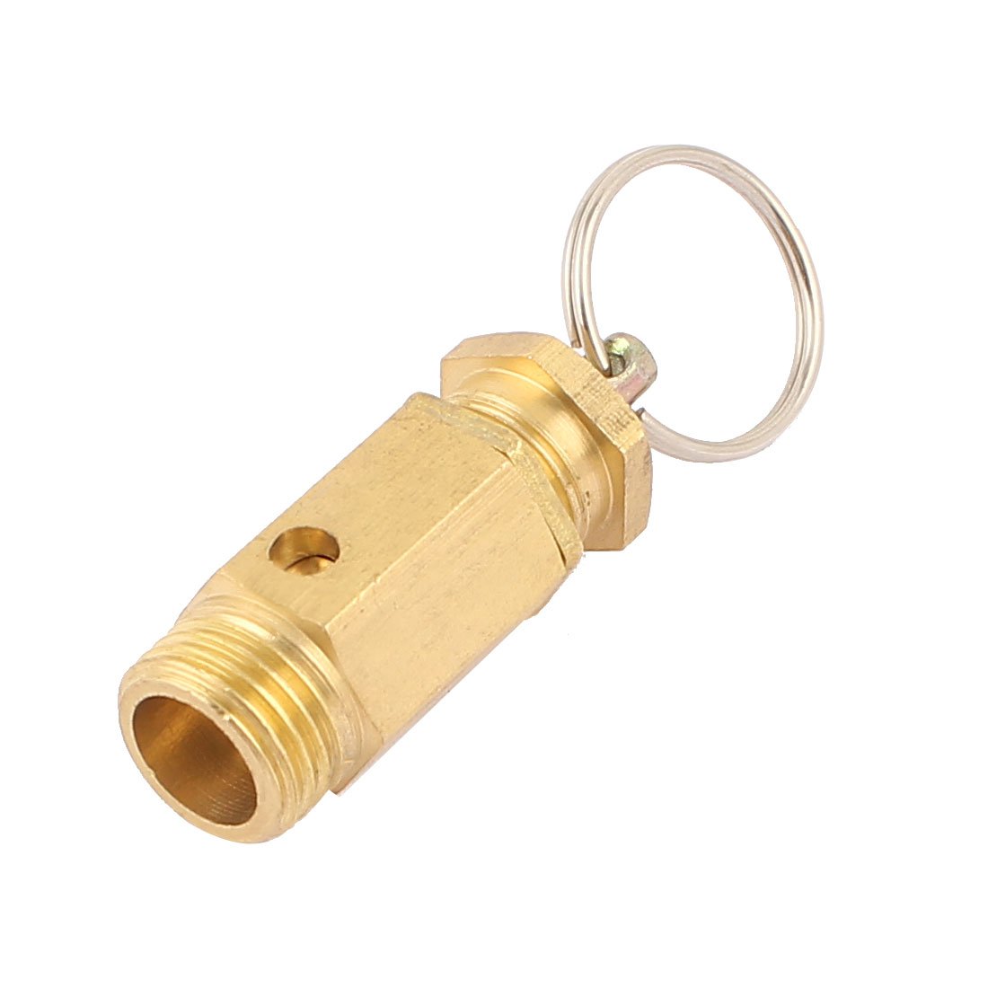 sourcing map Safety Valve Air Compressor Pressure Relief Valve, 1/4" NPT Male, 142PSI Set Pressure, 1Pack