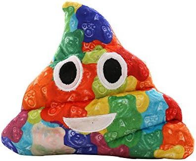 soft toys ,Patedan Poop Plush Pillow Round Cushion Toy Brown Pink Gift