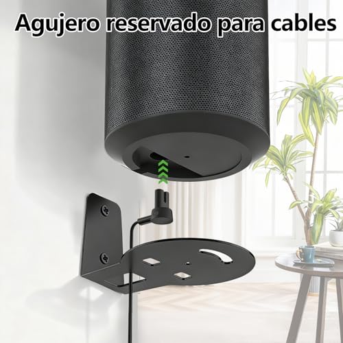 LCNBNM Soportes de Altavoz para Sonos Era 100, Paquete de 2, aleación de Aluminio, Perfil bajo, Compatible con Altavoces Sonos ERA 100, Completo con Todos los Accesorios de fijación (Negro)