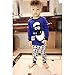 Hooyi Baby Boy Sleepwear Cotton Children Casual Shaun The Sheep Pajamas Set (110(5)) Blue
