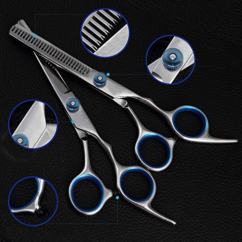 Xcellent Global Hairdressing Scissors Tool Kit Bang Hair Scissor Thin Flat Cut Cutting Teeth Barber Scissors Combination Set BT017