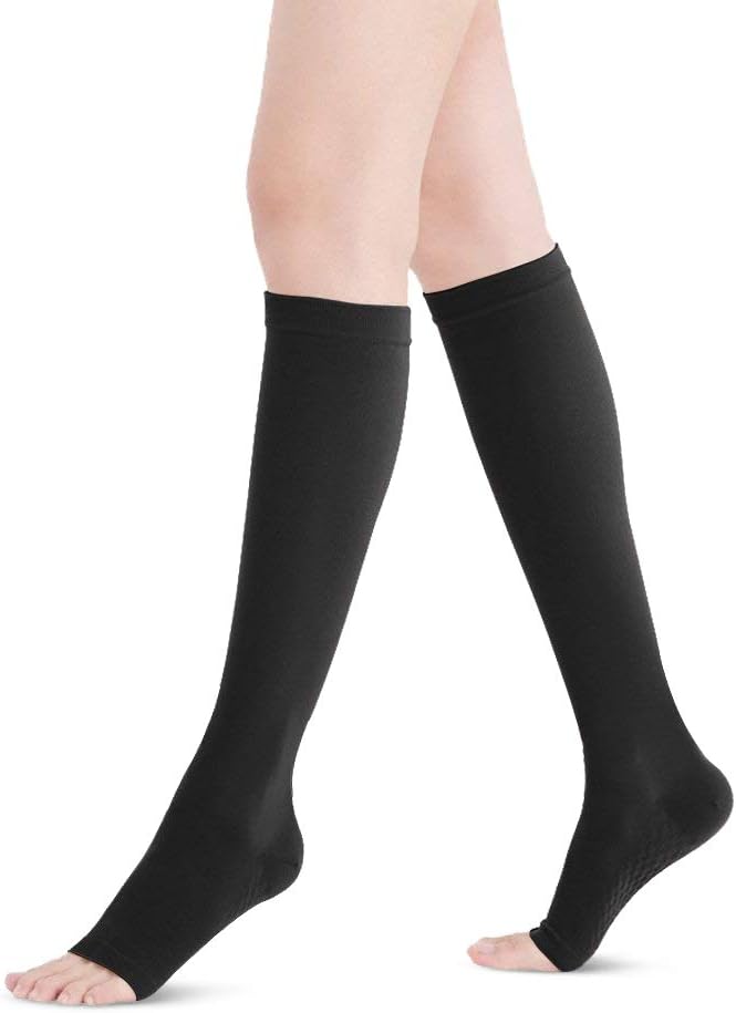 Fytto 2120 Closed-Toe/Open-Toe Women’s Compression Socks, 20-30 mmHg Graduated Support – Firm Medical Hosiery for Varicose Veins, Lymphedema, and DVT, Knee High