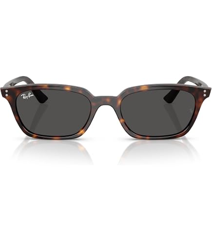 Amazon.com: Ray-Ban RB4456 Zaya Square Sunglasses, Black/Dark Grey