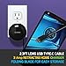 Cellet Type C Wall Charger for Samsung Galaxy S8/S8 Plus, Google Pixel XL, LG V20, LG G5, HTC 10, Nexus 6P/5X and All Other Type-C Smartphones, Tablets, etc. – Retractable- Powerful 3A 15W