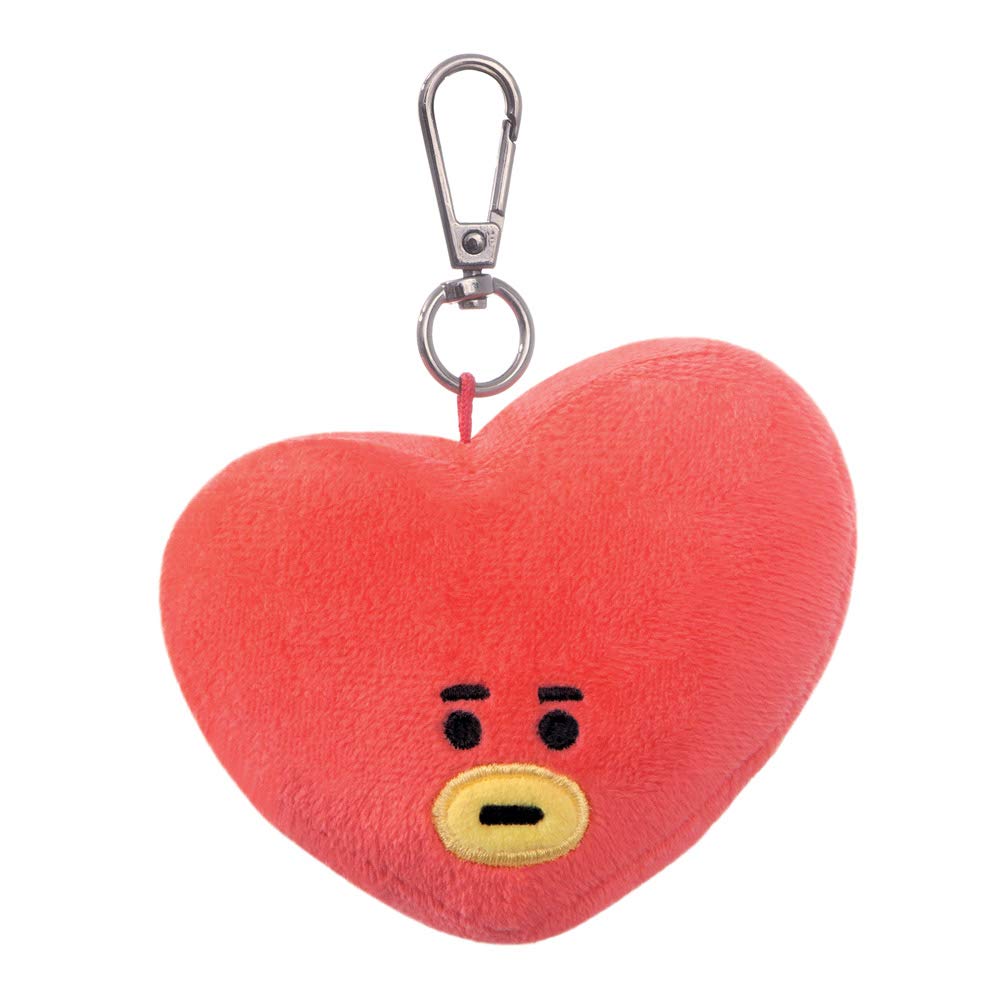 AURORA BT21 Official Merchandise, TATA Plush Key Clip, 61335, Blue and Red,6 x 9 x 12 centimetres