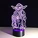 Huiyuan Desk Lamp 3d Star Wars 7 Colors Change Touch Switch Table LED Light Night Lighting Home Decoration Household Accessories